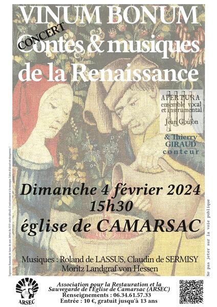 Affiche Camarsac, église 15h30