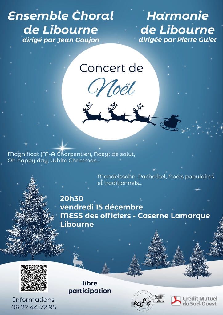 Affiche concert caserne de Libourne